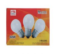 LIGHT BULB 60W FROSTED 3PK