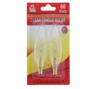 CLEAR CANDLE LIGHT BULBS 60 WATTS. XXXX