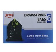 LARGE TRASH BAGS 6 PC  33GL  SUB