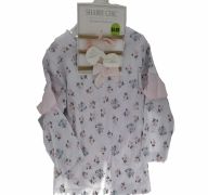 4.99 PINK FLORAL LONG SLEEVE OUTFIT