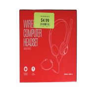 4.99 WIRED COMPUTER HEAD SET AUDIO WIRED