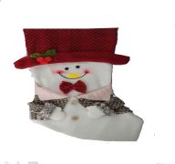 9.99 CHRISTMAS STOCKING 45*27CM 2ASTD