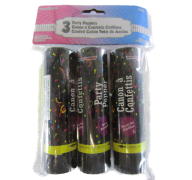 PARTY POPPERS 3PC  