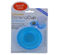 COLLAPSIBLE DRINKING CUP AND PILL BOX
