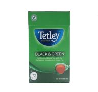 TETLEY BLACK AND GREEN TEA