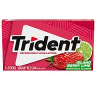 TRIDENT ISLAND BERRY LIME GUM
