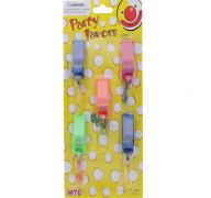 5 PLASTIC WHISTLES XXX