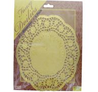 DOILIES GOLD 8.5IN