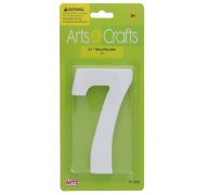  -#7 11CM WHITE WOOD NUMBER-#7 XXX