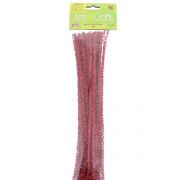 Red Metallic Colored Pipe Cleaners Chenille Stems