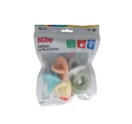 7.99 NUBBY SOFTEES PACIFIER AND TEETHER 5 PACK