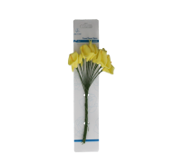 YELLOW LILY FOAM FLOWER 12 COUNT