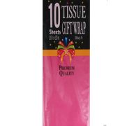 Hot Pink Tissue Gift Wrap Paper 10 Count  