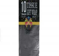 Black Tissue Gift Wrap Paper 10 Count  