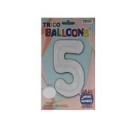 5.51 #5 WHITE 34 INCH JUMBO LATEX BALLOON