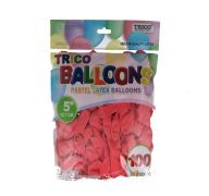 4.99 RED 5 INCH PASTEL BLUE LATEX BALLOON 100 PACK