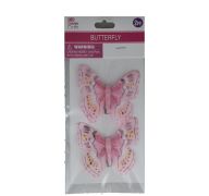 PINK BUTTERFLY 2 PC
