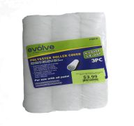 3.99 EVOLVE POLYESTER ROLLER COVER 9 INCH 3 PACK