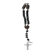 3.99 BLACK CRYSTAL ROSARY GUADALUPE