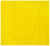 YELLOW BEVERAGE NAPKINS.  XXX