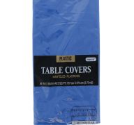 Plastic Table Cover in Royal Blue Color Party Table Cloths Disposable Rectangle Tablecloth - Size 56 x 108 Inches