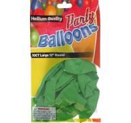 Lime Green 12 In Large Latex Party Balloons 5 Count  