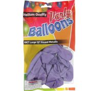 Lavender 12 In Large Latex Party Balloons 5 Count
