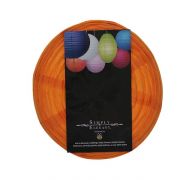 14 INCH ORANGE PAPER LANTERN LARGE  XXX DIS