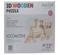 3D WOOD LOCOMOTIVE PUZZLE