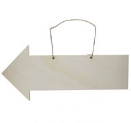 THICK WOODEN ARROW W HANGER