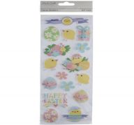 EASTER 3D STICKER CHICK AND FLOWER XXX DIS