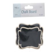 BANNER SHAPE CHALKBOARD WITH STAND 2 COUNT