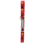 WOVEN DOG LEASH WITH PAW PRINT XXX