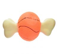 Squeaky Sports Ball with Bone Dog Toy