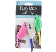 FURRY MICE CAT TOYS