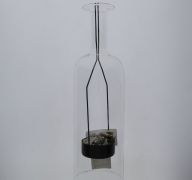 CANDLE HOLDER WITH GLASS COVER 10 INCH