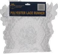 POLYESTER LACE RUNNER WHITE XXX