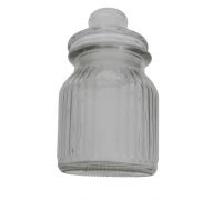 GLASS CANDY JAR PUMPKIN SHAPE 23.7 oz hegith 5.5&ampampampampquot