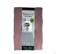 2.99 PINK TABLECLOTH 60 X 90 INCH