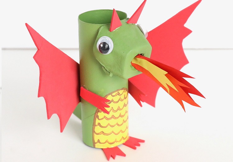 Paper Roll Dragon Craft