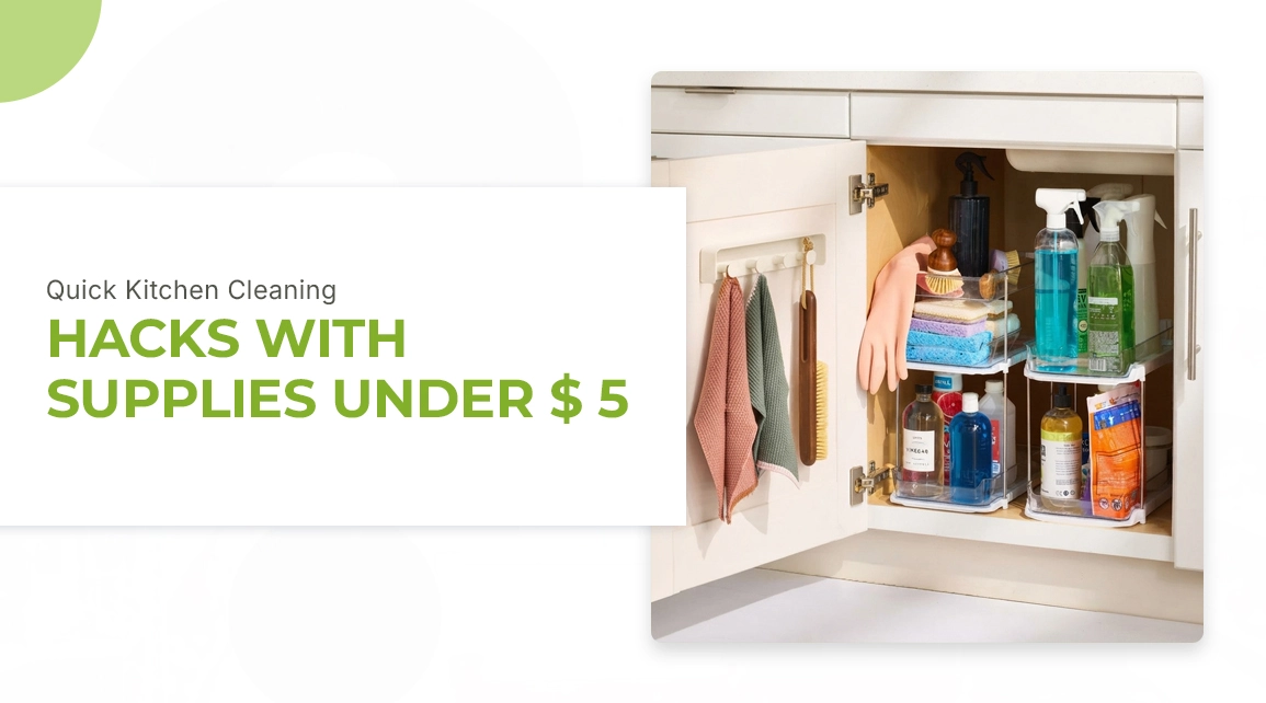 Quick Kitchen Cleaning Hacks with Supplies Under $ 5